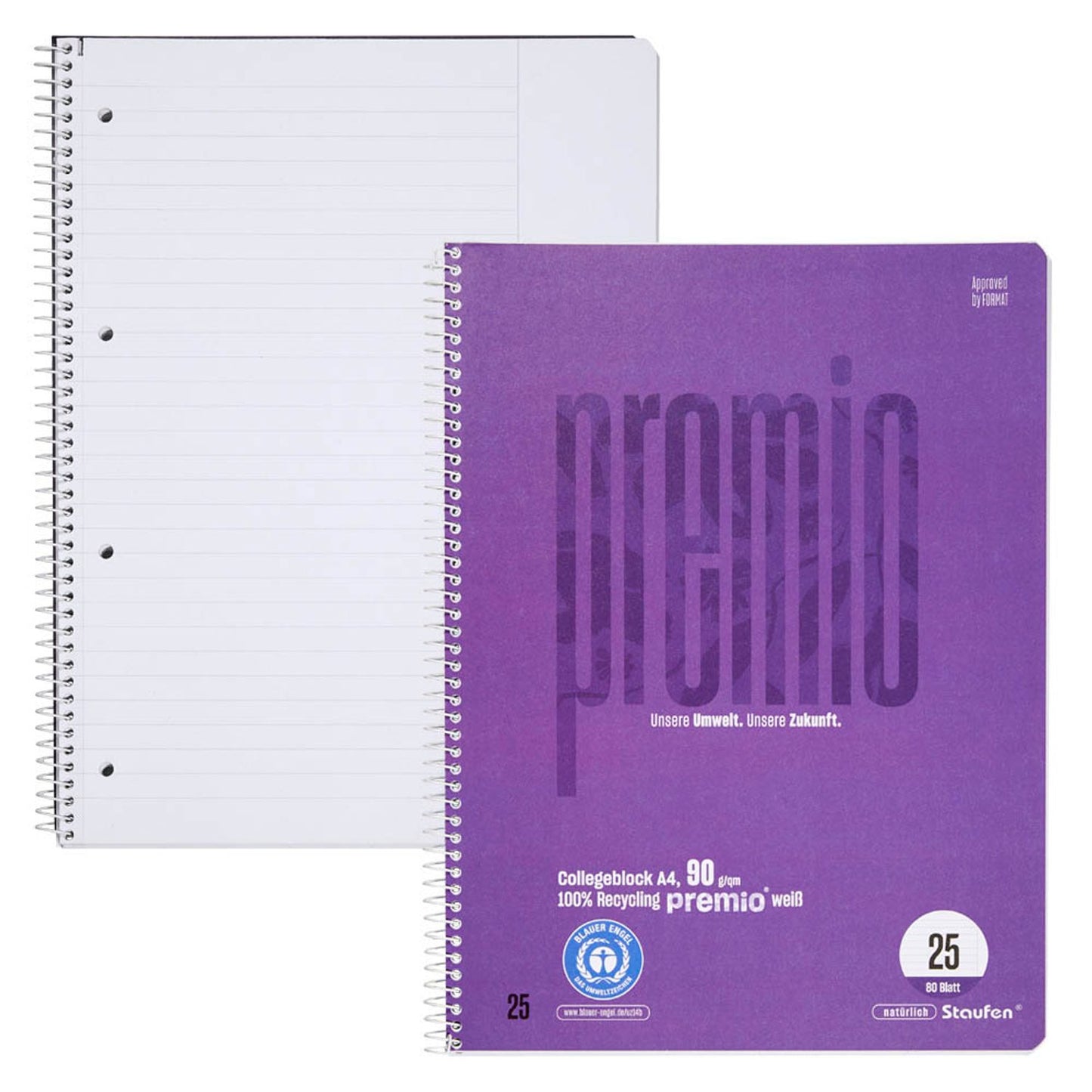 Staufen® Collegeblock Premio DIN A4,