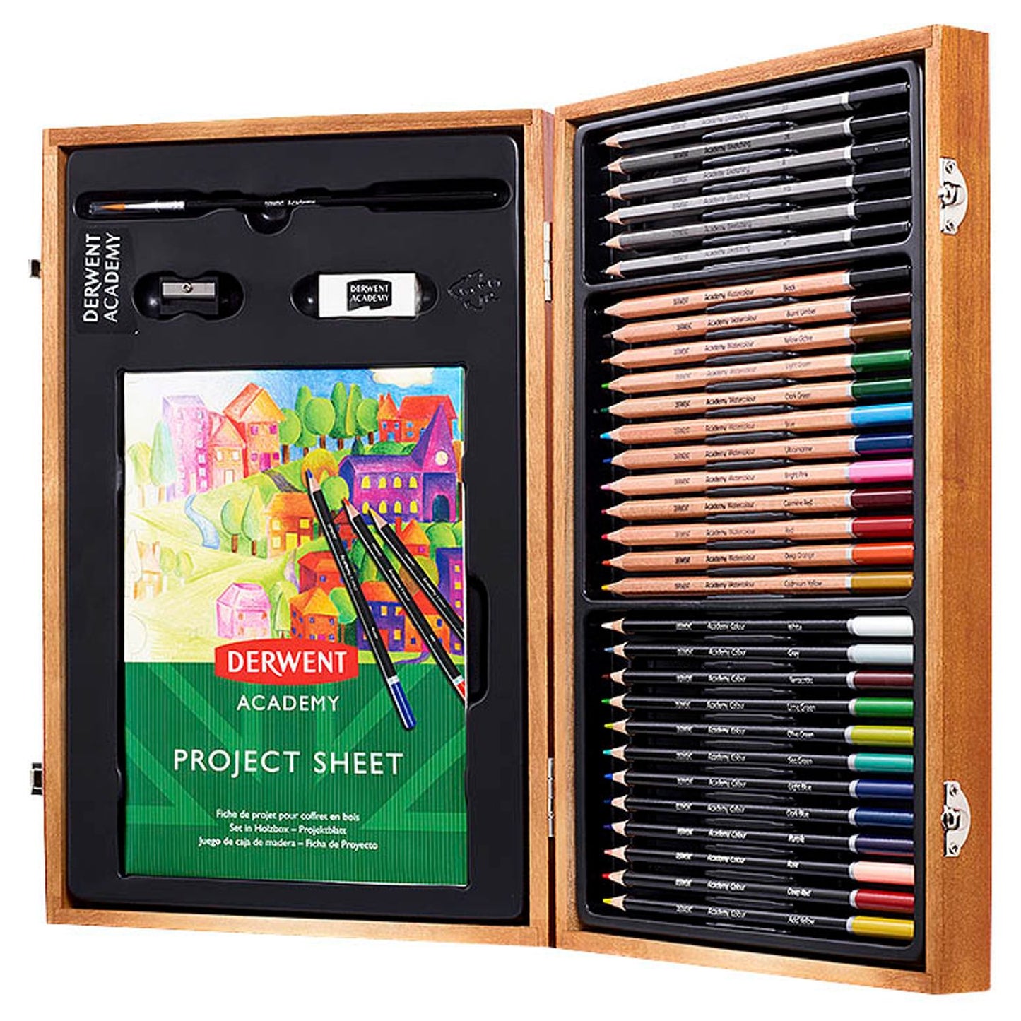 DERWENT Sketching Academy Bleistift-Set B, H, HB, 2H, 2B, 5H, 4H, 3H, 3B, 4B, 5B, 6B grau | 2300147
