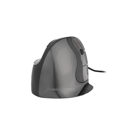 BAKKER ELKHUIZEN Evoluent D Small Maus ergonomisch kabelgebunden grau, schwarz, silber | BNEEVRDS