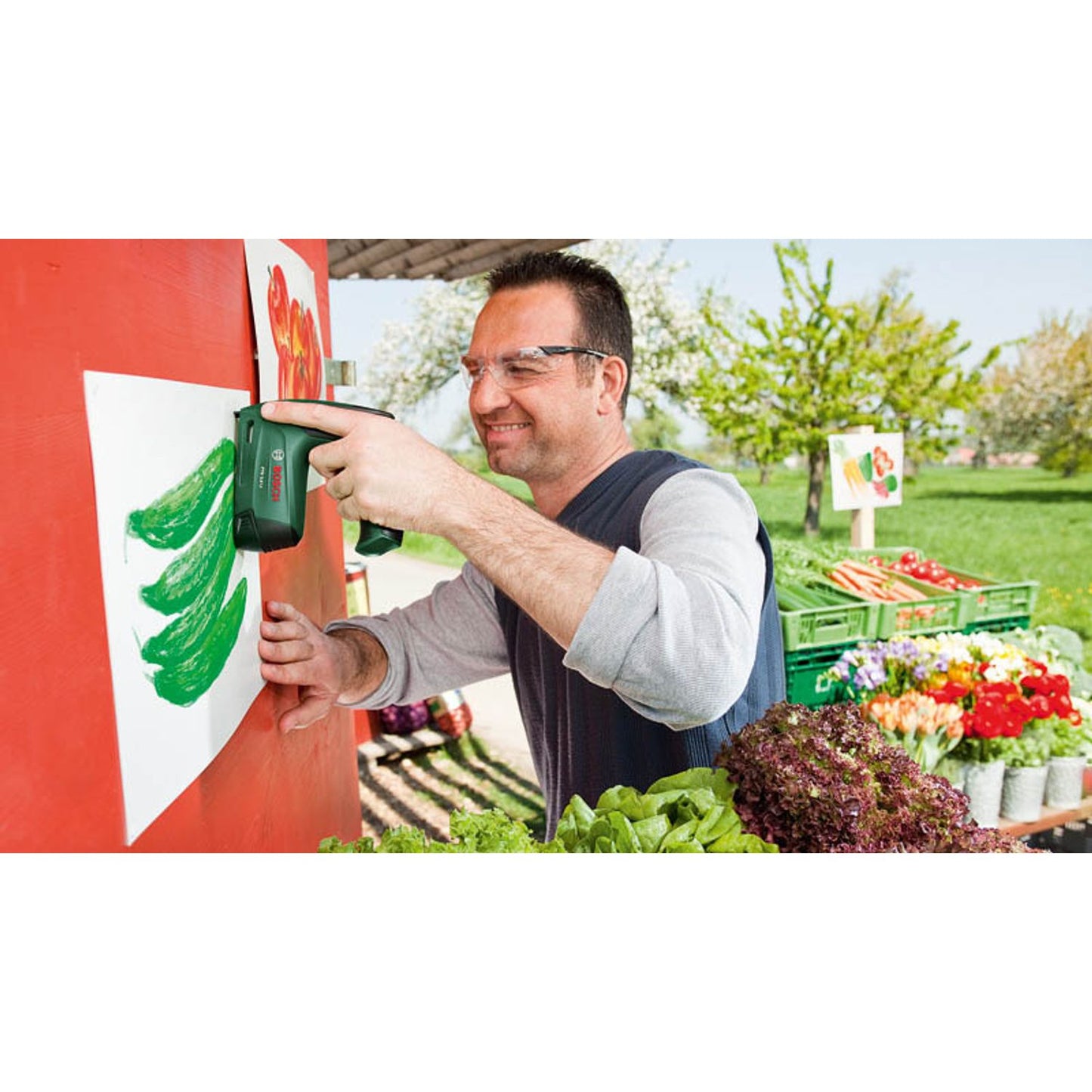 BOSCH Home & Garden Handtacker PTK 3,6 LI grün | 603968200