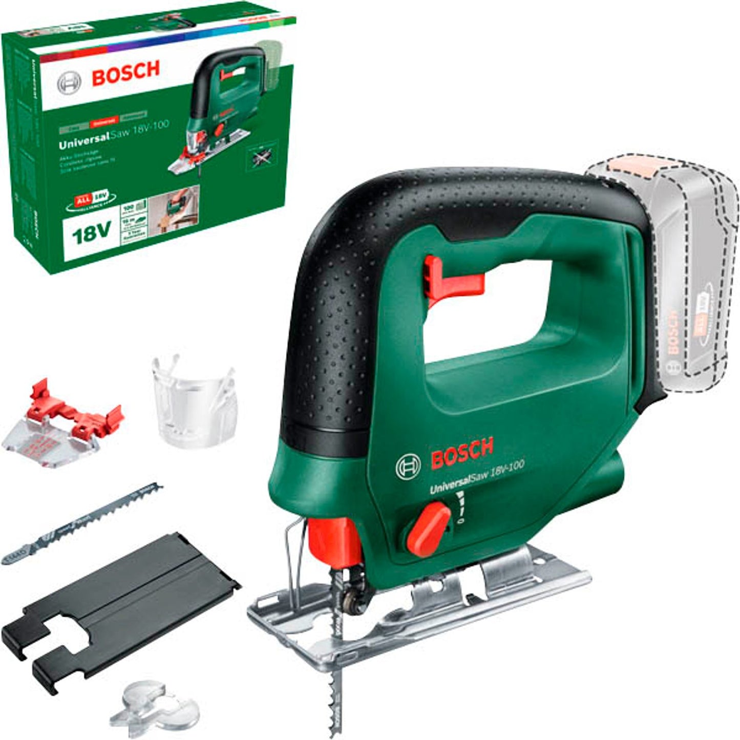 BOSCH Home & Garden UniversalSaw 18V-100 Akku-Stichsäge 18,0 V, ohne Akku | 603011100