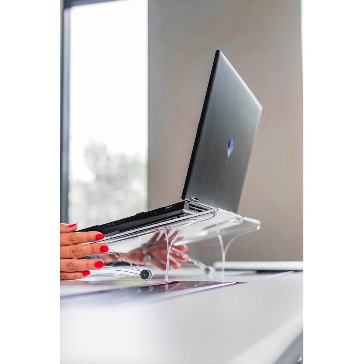BAKKER ELKHUIZEN Notebook-Ständer Q-note 350 transparent | BNEQNOTE350