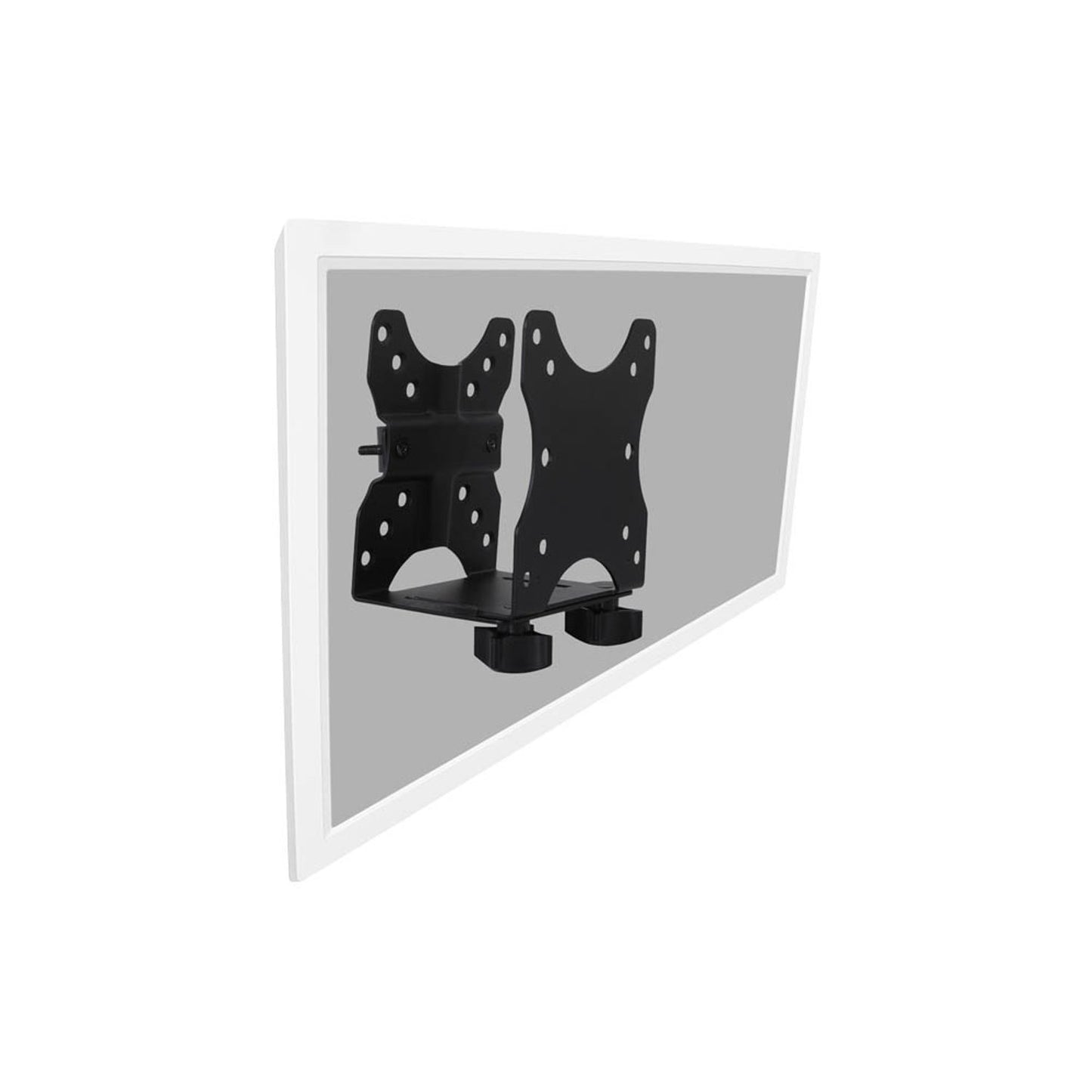 DIGITUS Monitor-Halterung schwarz für Mini Desktop PC´s zwischen 17 und 70 mm Stärke | DA-90360