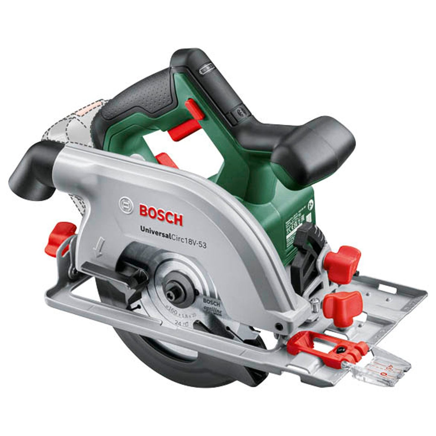 BOSCH Home & Garden UniversalCirc 18V-53 Akku-Handkreissäge 18,0 V, ohne Akku | 06033B1400