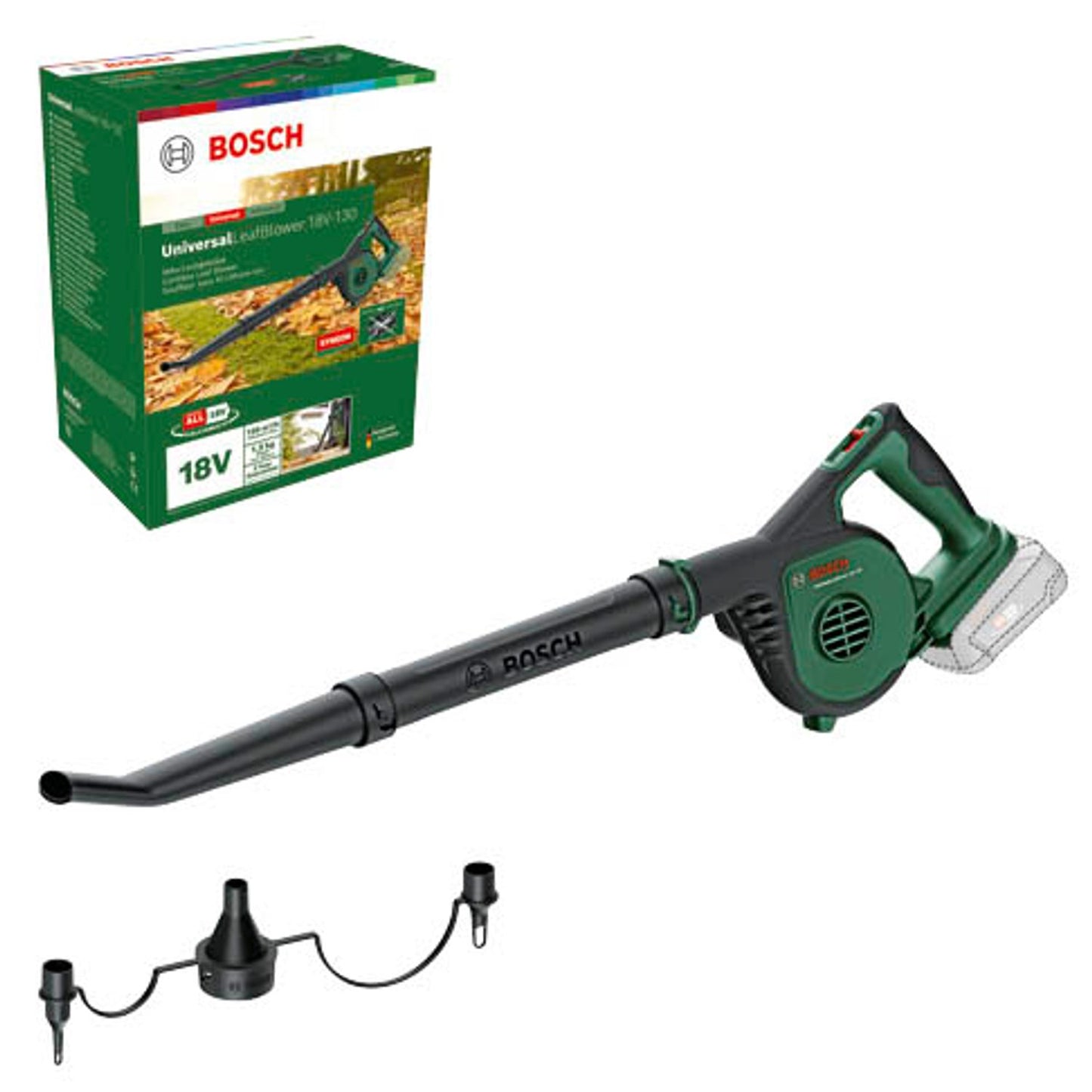 BOSCH Home & Garden UniversalLeafBlower 18V-130 Akku-Laubbläser 18,0 V, ohne Akku | 06008A0601