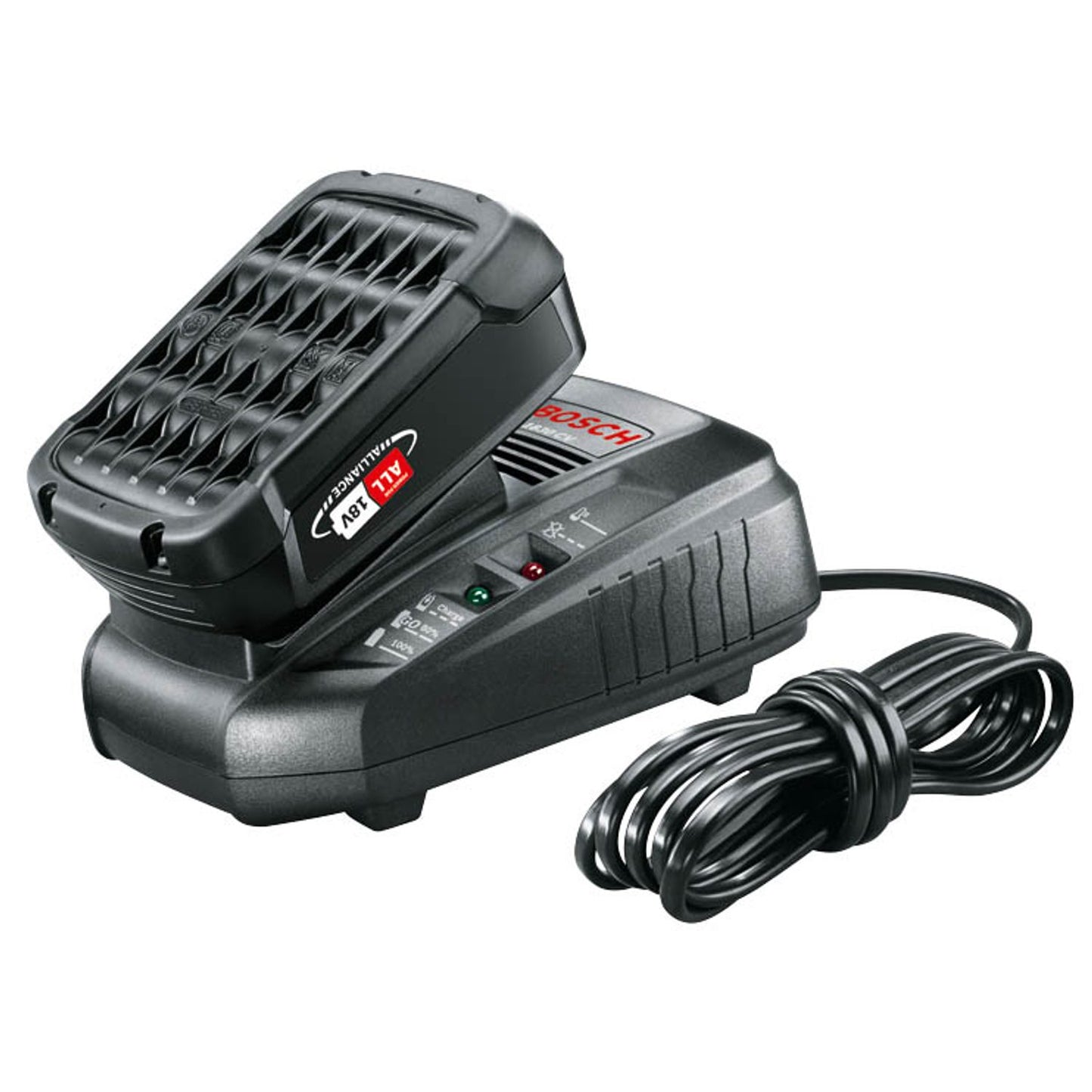 BOSCH Home & Garden Werkzeugakku mit Ladegerät 2,5 Ah + AL 1830CV Li-Ion 2.5 Ah | 1600A031T4