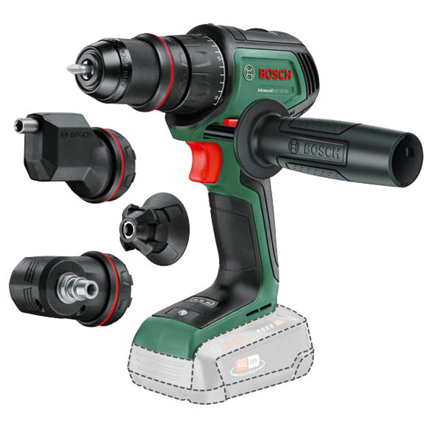 BOSCH Home & Garden AdvancedDrill 18V-80 QuickSnap Akku-Bohrschrauber 18,0 V, ohne Akku | 06039E2003