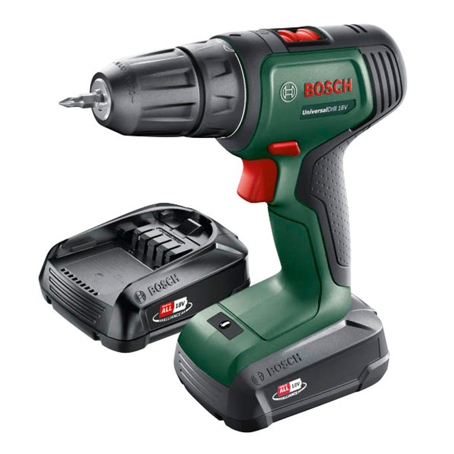 BOSCH Home & Garden UniversalDrill 18V Akku-Bohrschrauber 18,0 V, mit 2 Akkus | 06039D4002