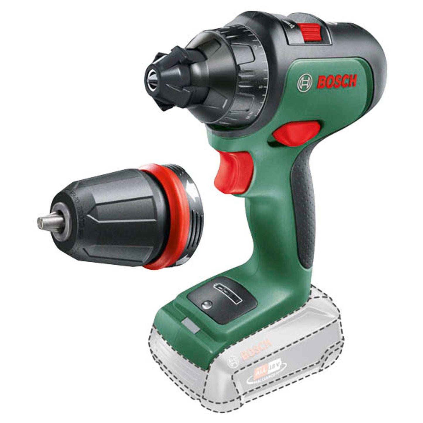 BOSCH Home & Garden AdvancedDrill 18 Akku-Bohrschrauber 18,0 V, ohne Akku | 06039B5009