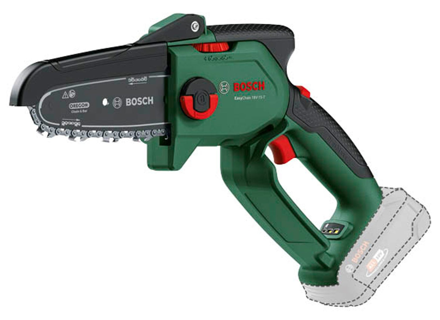 BOSCH Home & Garden EasyChain 18V-15-7 Akku-Astsäge 15,0 cm 18,0 V, Akku