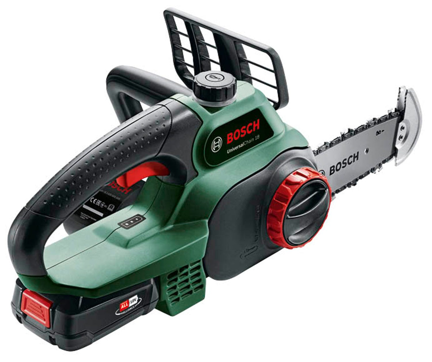 BOSCH Home & Garden UniversalChain 18 Akku-Kettensäge 18,0 V, Akku