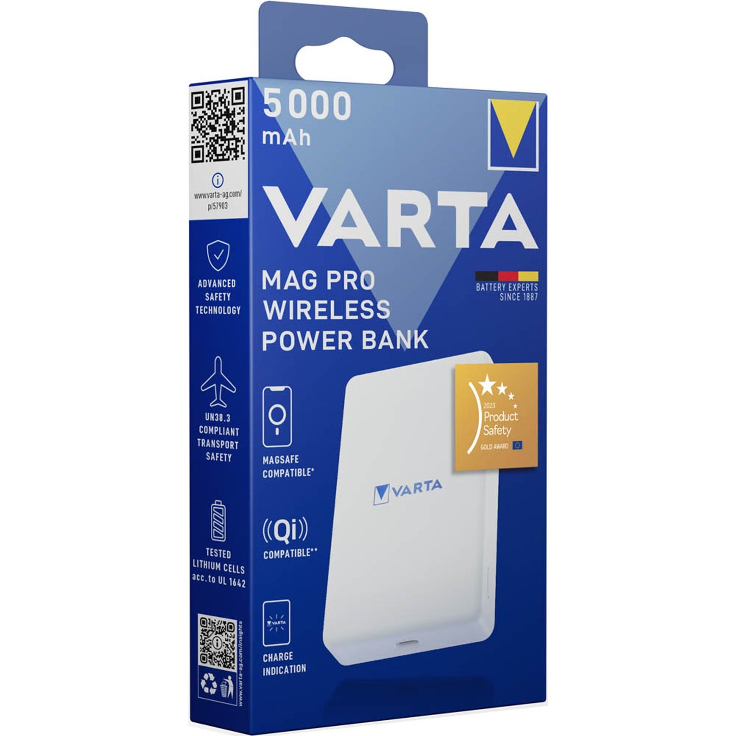 VARTA MAG PRO wireless Powerbank 5.000 mAh weiß | 57903101111