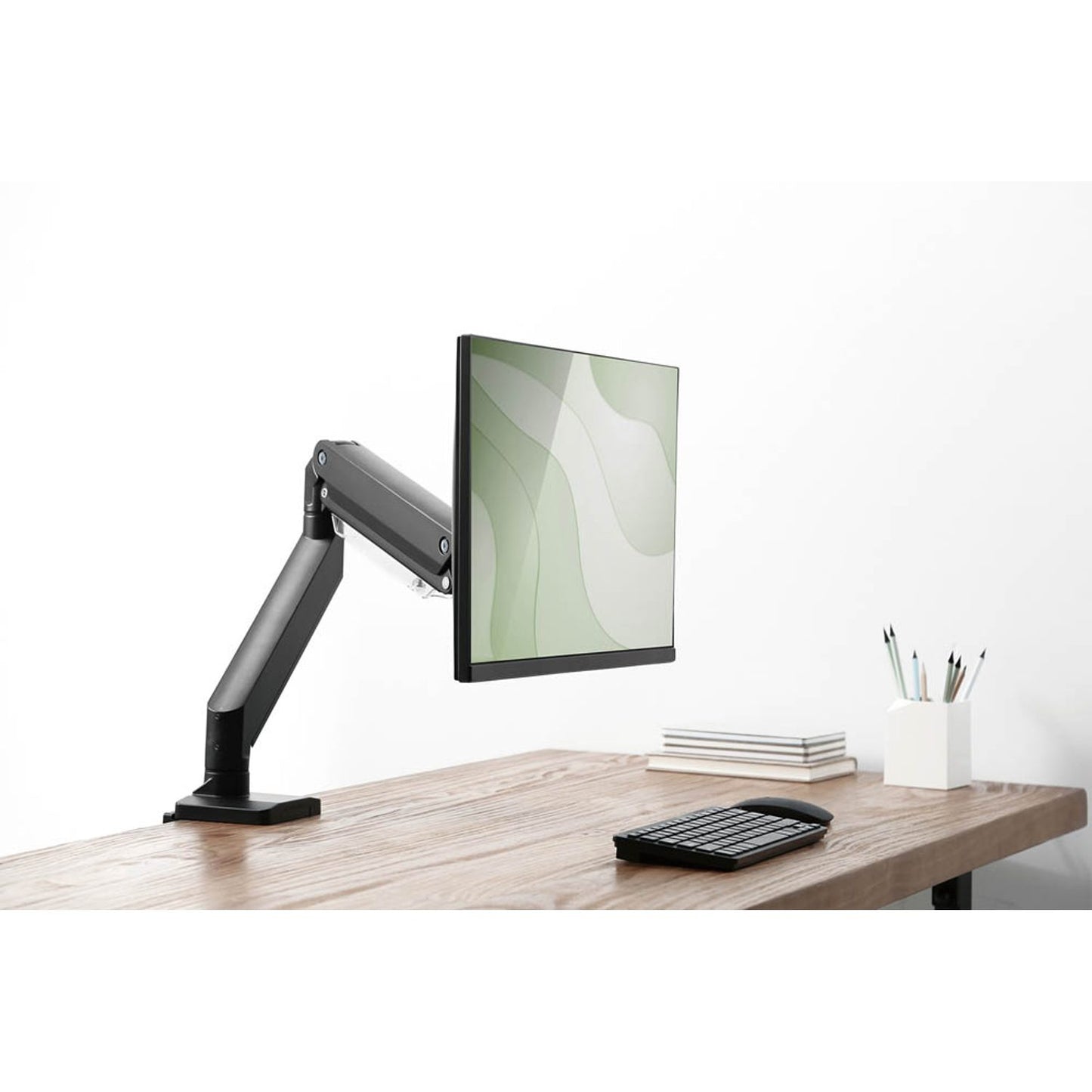 DIGITUS Monitor-Halterung schwarz für Flat- und Curved-Monitore von 15" - 35", Tischklemme | DA-90426