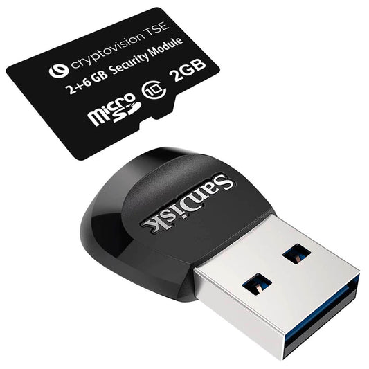 SanDisk Speicherkarte Cryptovision MicroSD-TSE-Stick 8 GB | SDDR-B531-GNGNN