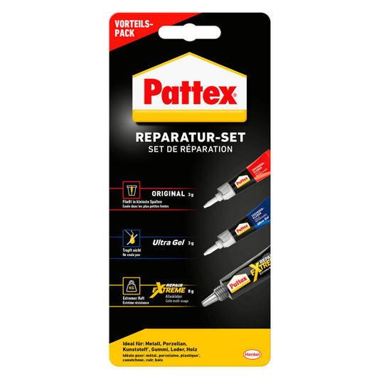 Pattex Reparatur-Set Sekundenkleber 14,0 g | 9H PP3KH