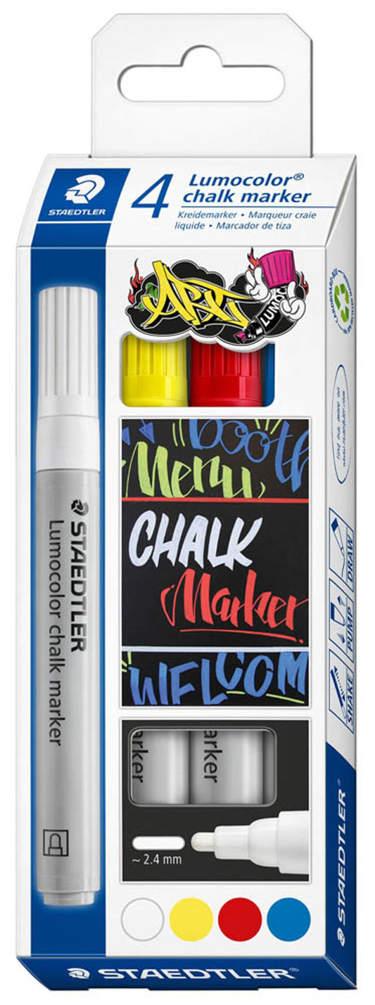 STAEDTLER Lumocolor chalk marker Kreidemarker farbsortiert 2,4 mm