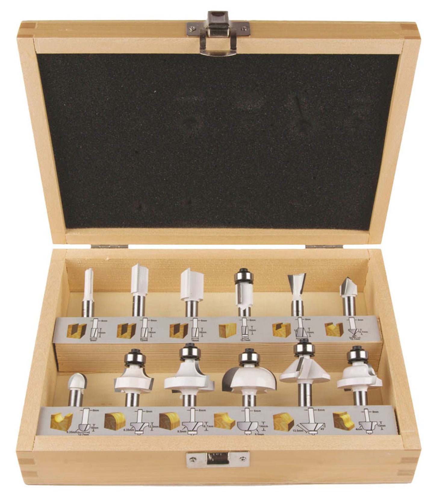 makita D- Fräser-Set -teilig