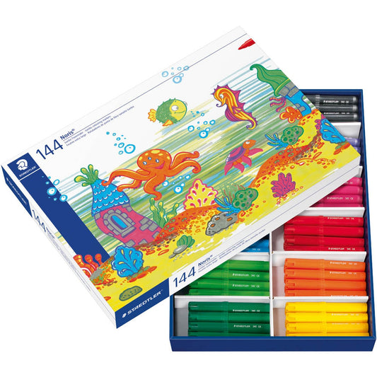 STAEDTLER 340 Filzstifte farbsortiert | 340 C144 | 1 Pack = 144 St.