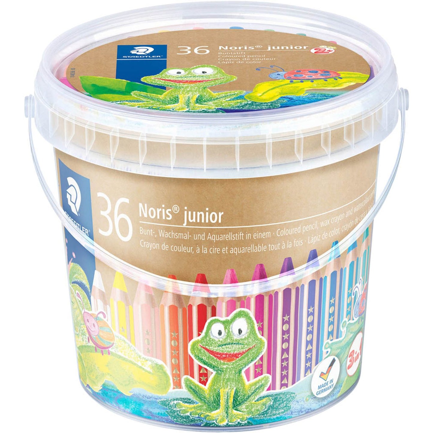STAEDTLER Noris junior Buntstifte farbsortiert | 140 C36 | 1 Pack = 36 St.