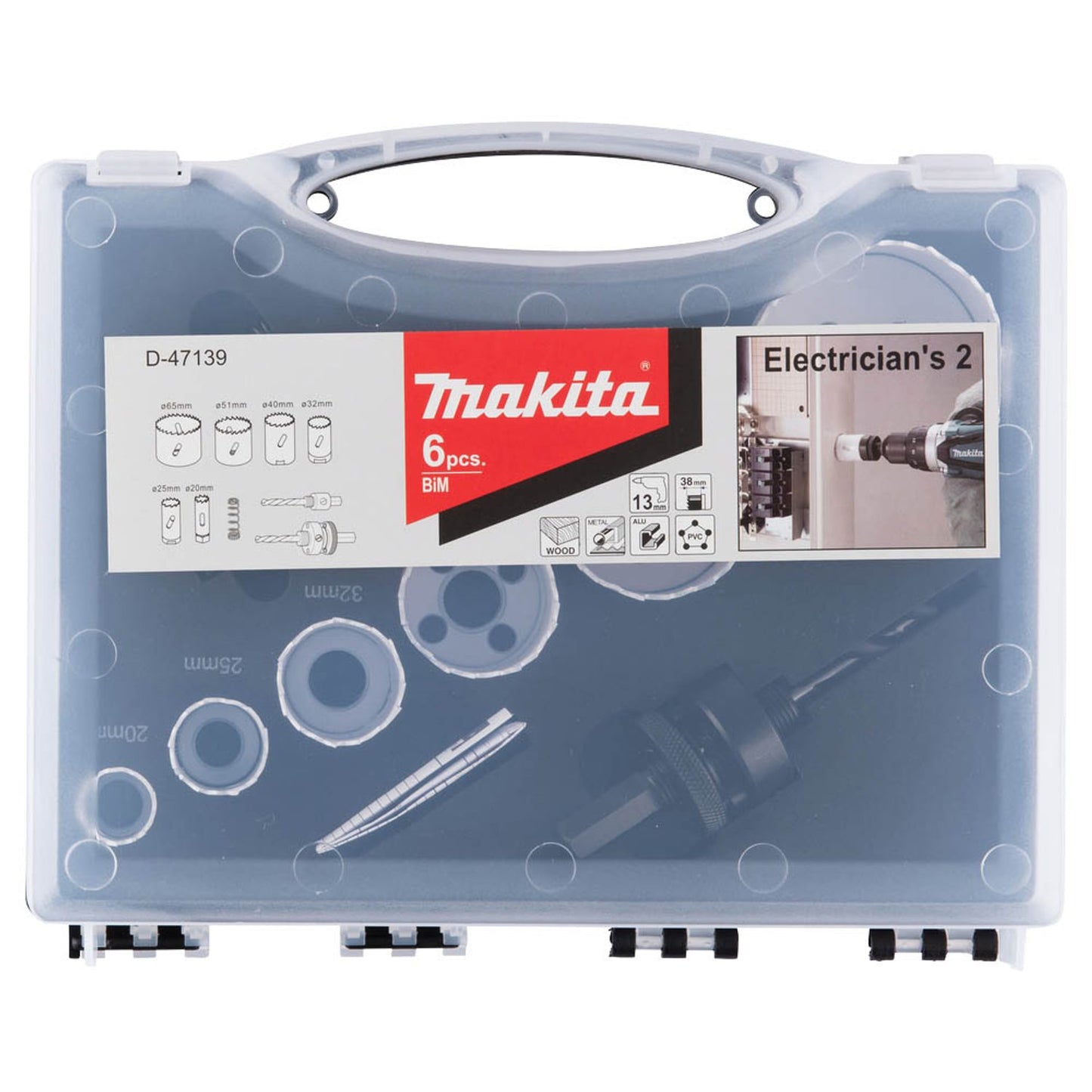 makita Lochsägen-Set, 6-teilig | D-47139