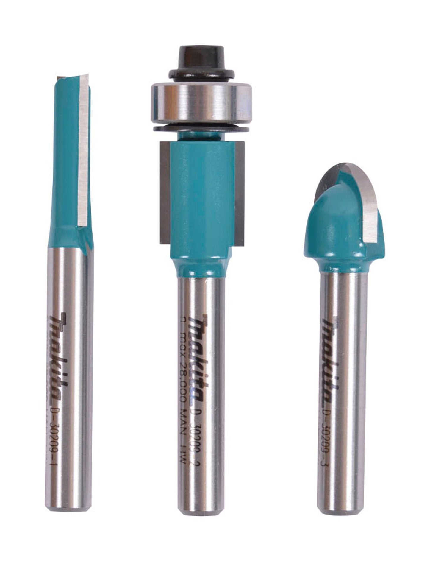makita D- Fräser-Set 3-teilig