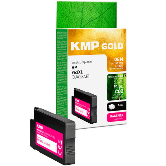 KMP Gold magenta pigmentiert Druckerpatrone kompatibel zu HP 963XL (3JA28AE) | 1766,6006