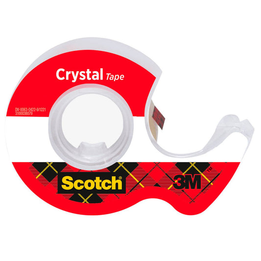 Scotch Klebefilmabroller Crystal Tape rot | 6-1975D