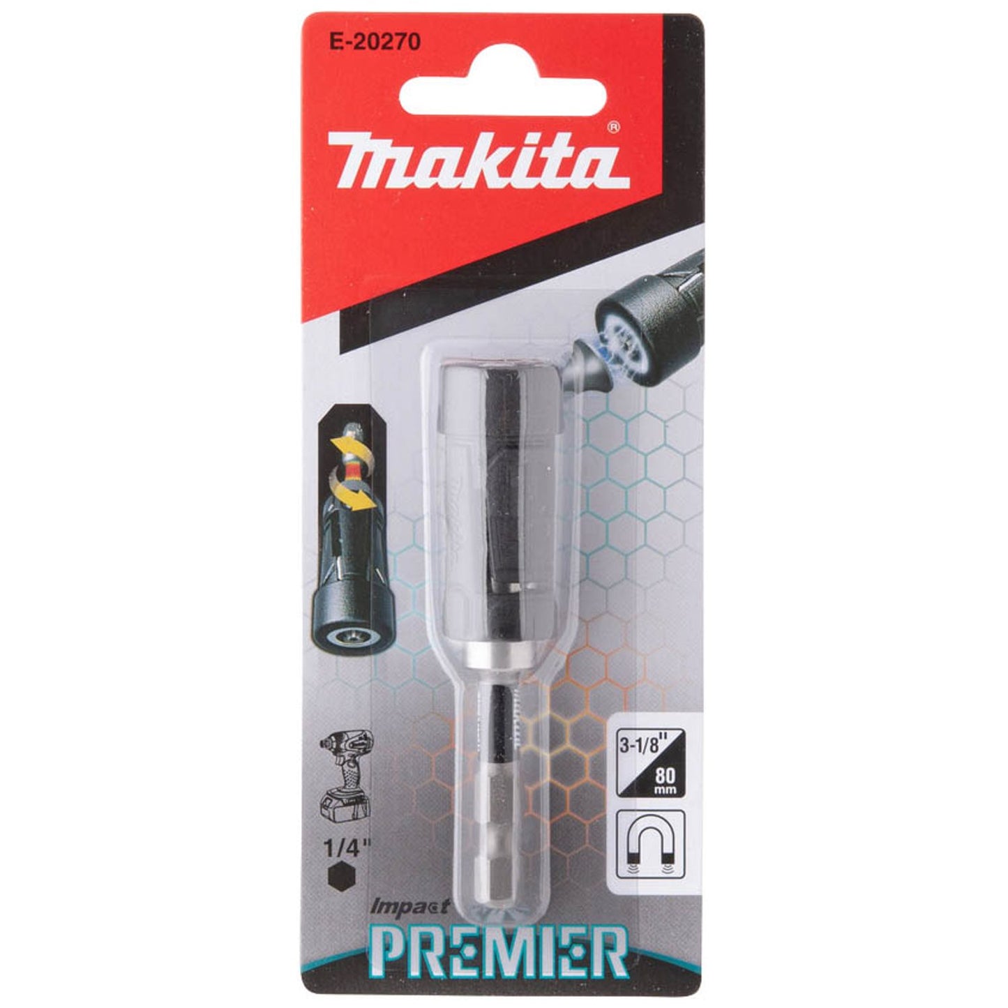 makita , Torsion Ultra Mag Impact Premier 1/4 Zoll Bithalter | E-20270