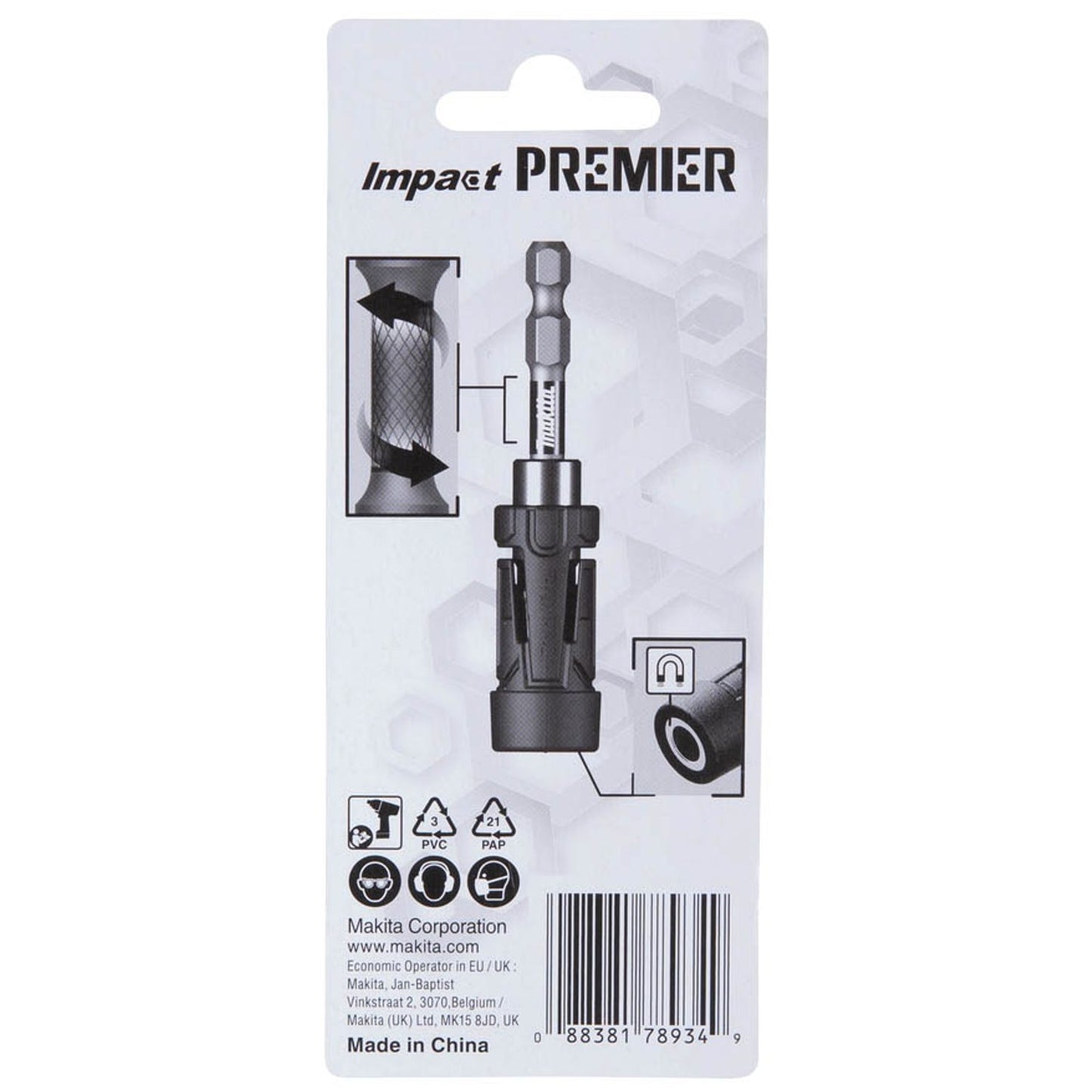 makita , Torsion Ultra Mag Impact Premier 1/4 Zoll Bithalter | E-20270