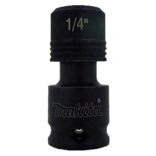 makita , 3/8 Zoll Vierkant - 1/4 Zoll Sechskant Bit-Adapter, inkl. Sicherungsstift und O-Ring | B-68454