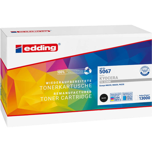 edding EDD-5067 schwarz Toner kompatibel zu KYOCERA TK-5280K | 18-5067