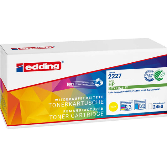 edding EDD-2227 gelb Toner kompatibel zu HP 207X (W2212X) | 18-2227