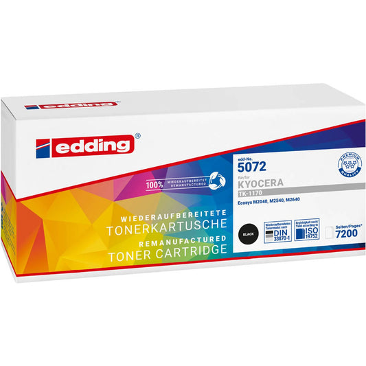 edding EDD-5072 schwarz Toner kompatibel zu KYOCERA TK-1170 | 18-5072
