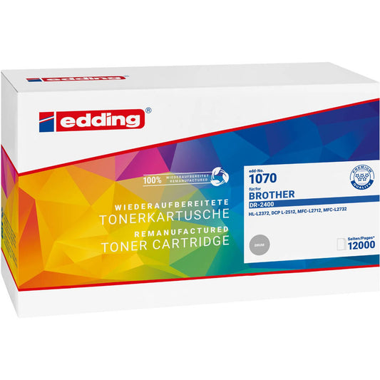 edding EDD-1070 schwarz Trommel kompatibel zu brother DR-2400 | 18-1070
