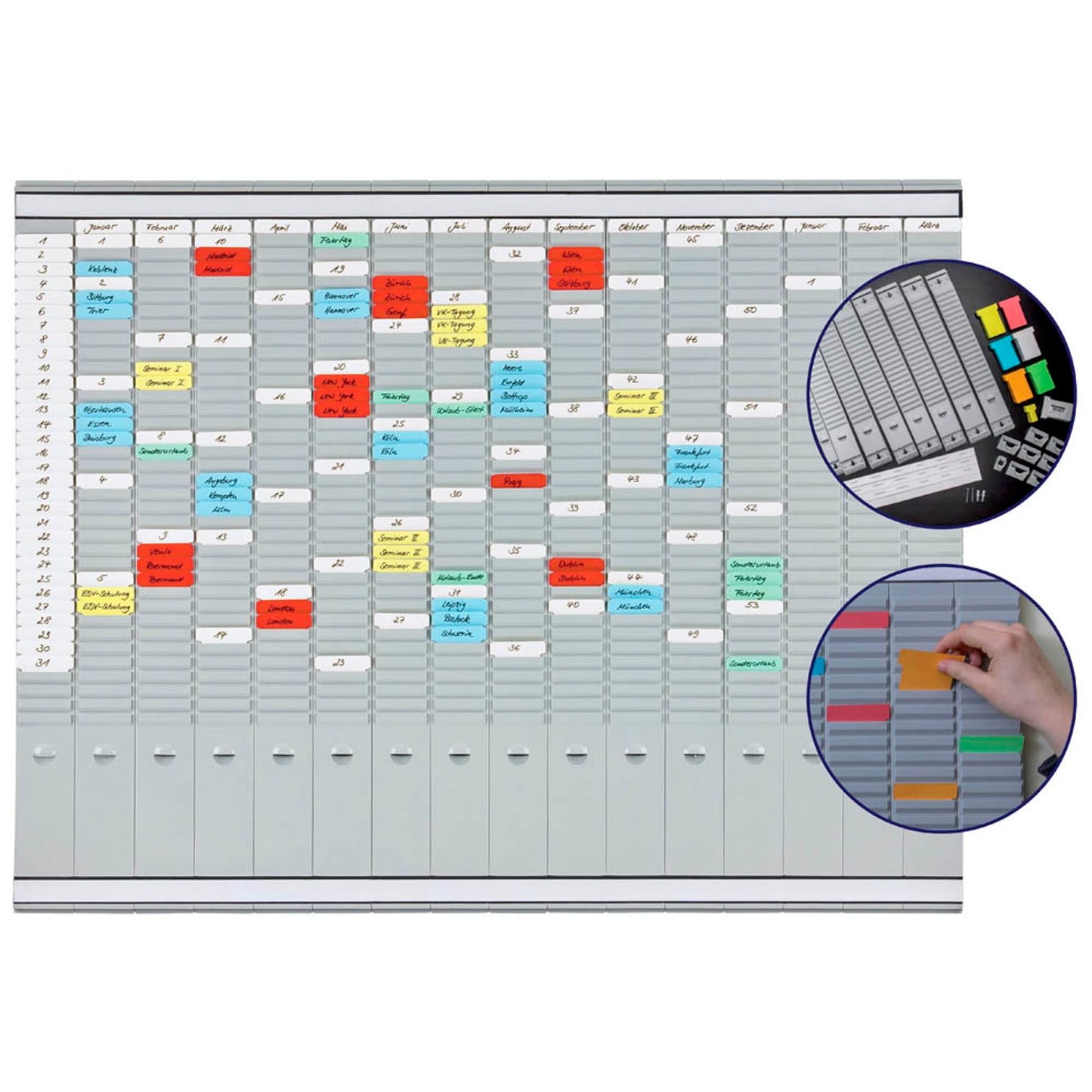 FRANKEN Stecktafel 100,8 x 78,3 cm 16 Spalten | PV1015