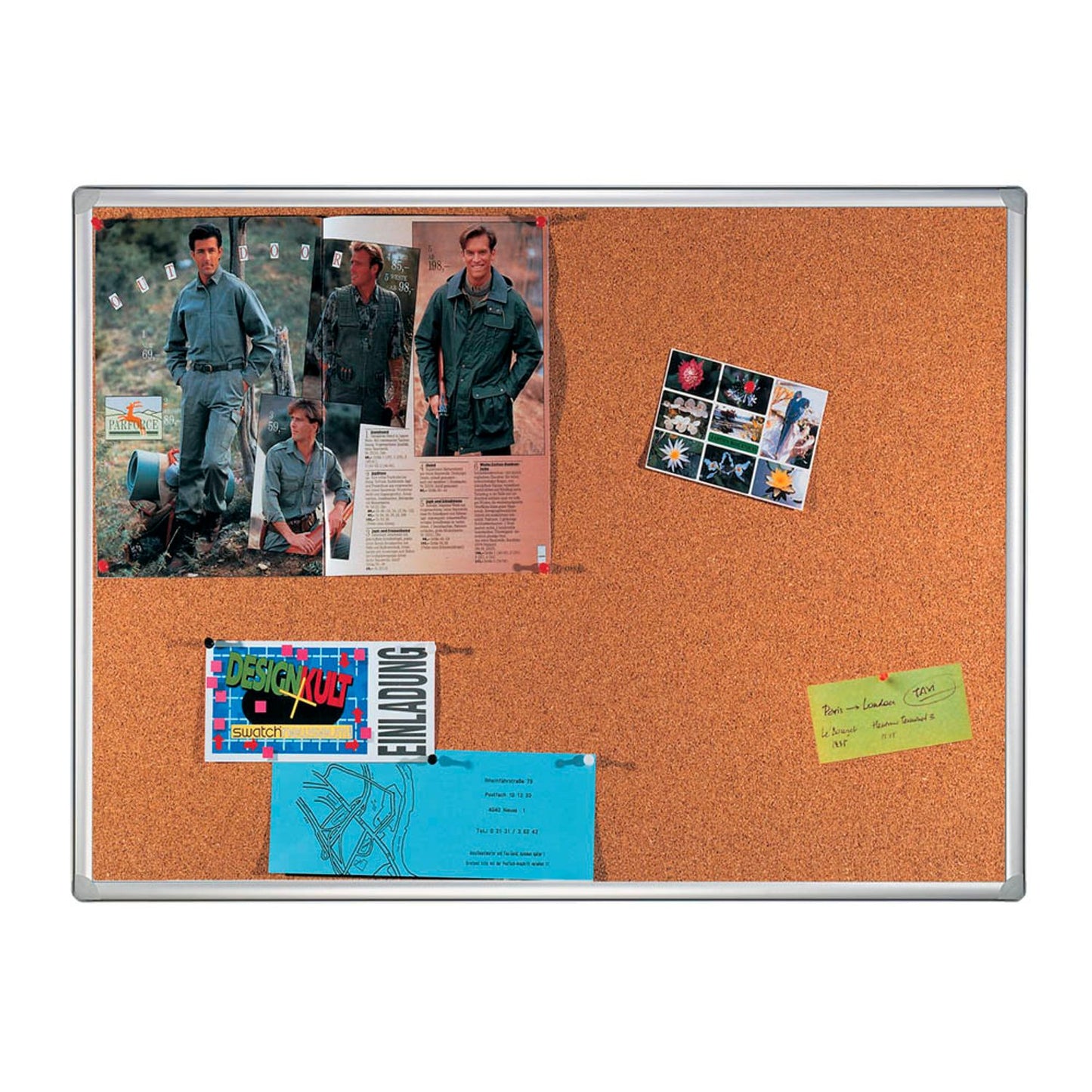 FRANKEN Pinnwand PRO 180,0 x 120,0 cm Kork braun | KT8405