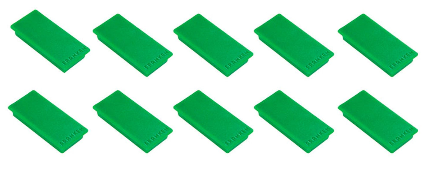 FRANKEN Haftmagnet Magnet, Kunststoff 2,3 x 5,0 cm, 10 St.