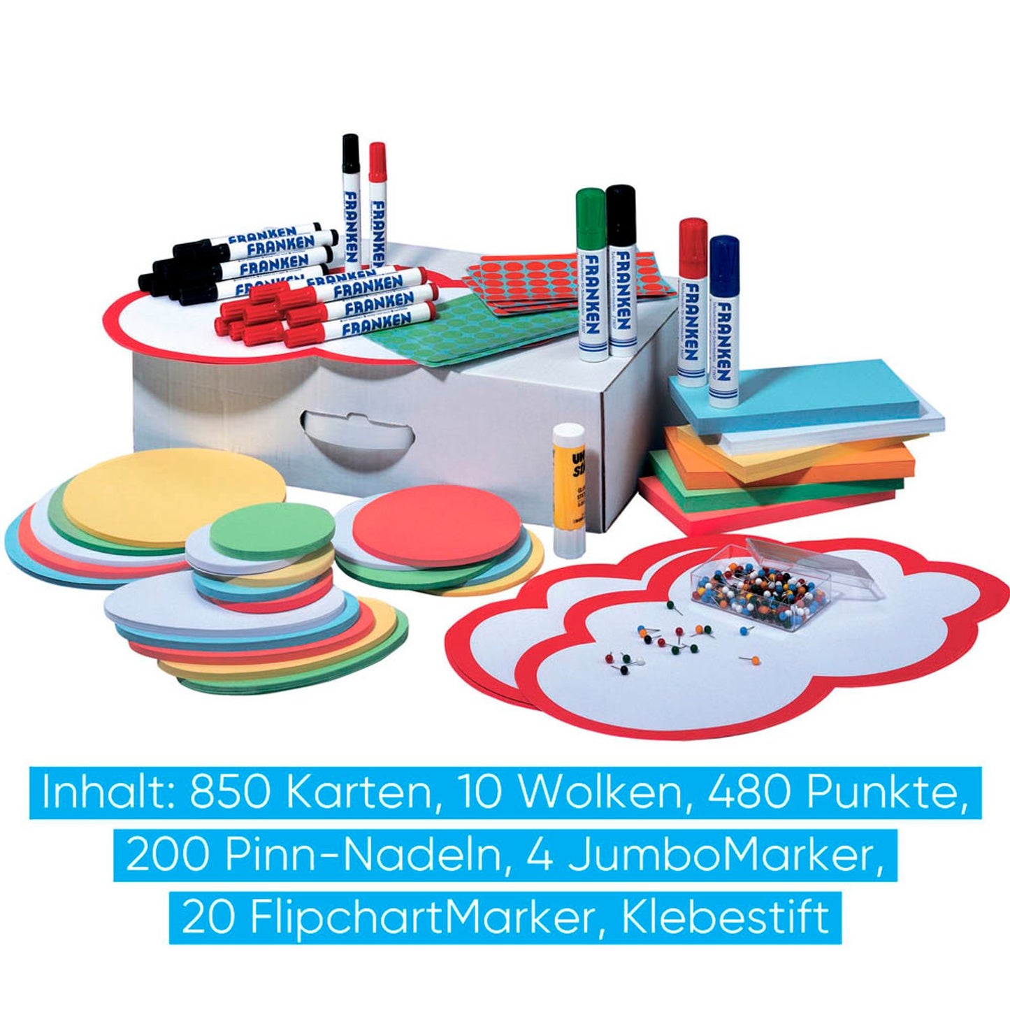 FRANKEN Moderationskoffer Standard 1.500 Teile | UMMSB