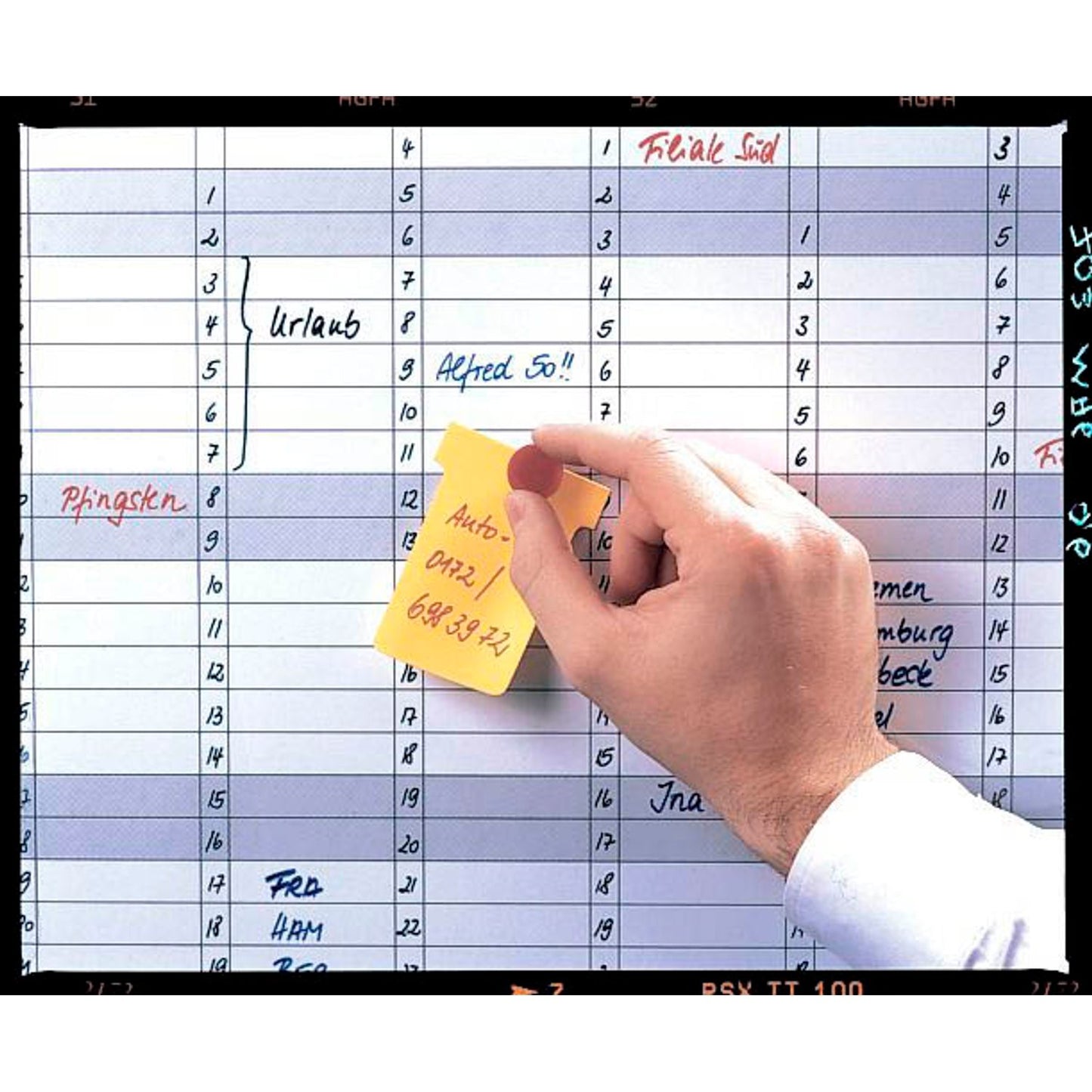 FRANKEN JetKalender® 1203 Jahresplaner, Monatseinteilung 120,0 x 90,0 cm | JK1203