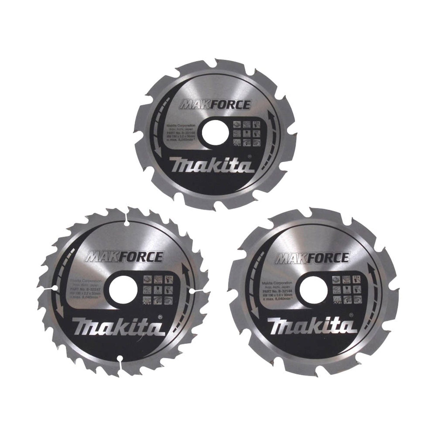 makita MAKFORCE Kreissägeblätter-Set 3-teilig | B-33906