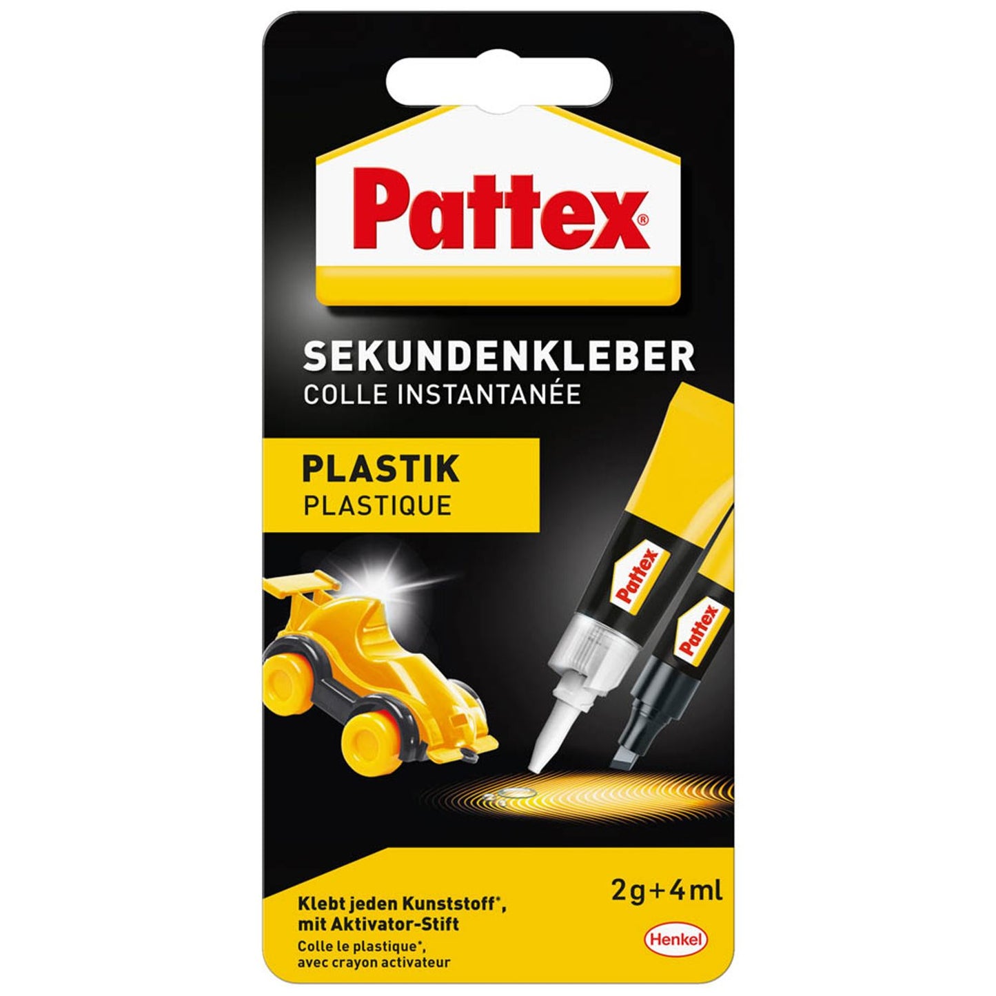 Pattex PLASTIX Sekundenkleber 2,0 g | 9H PSA1C
