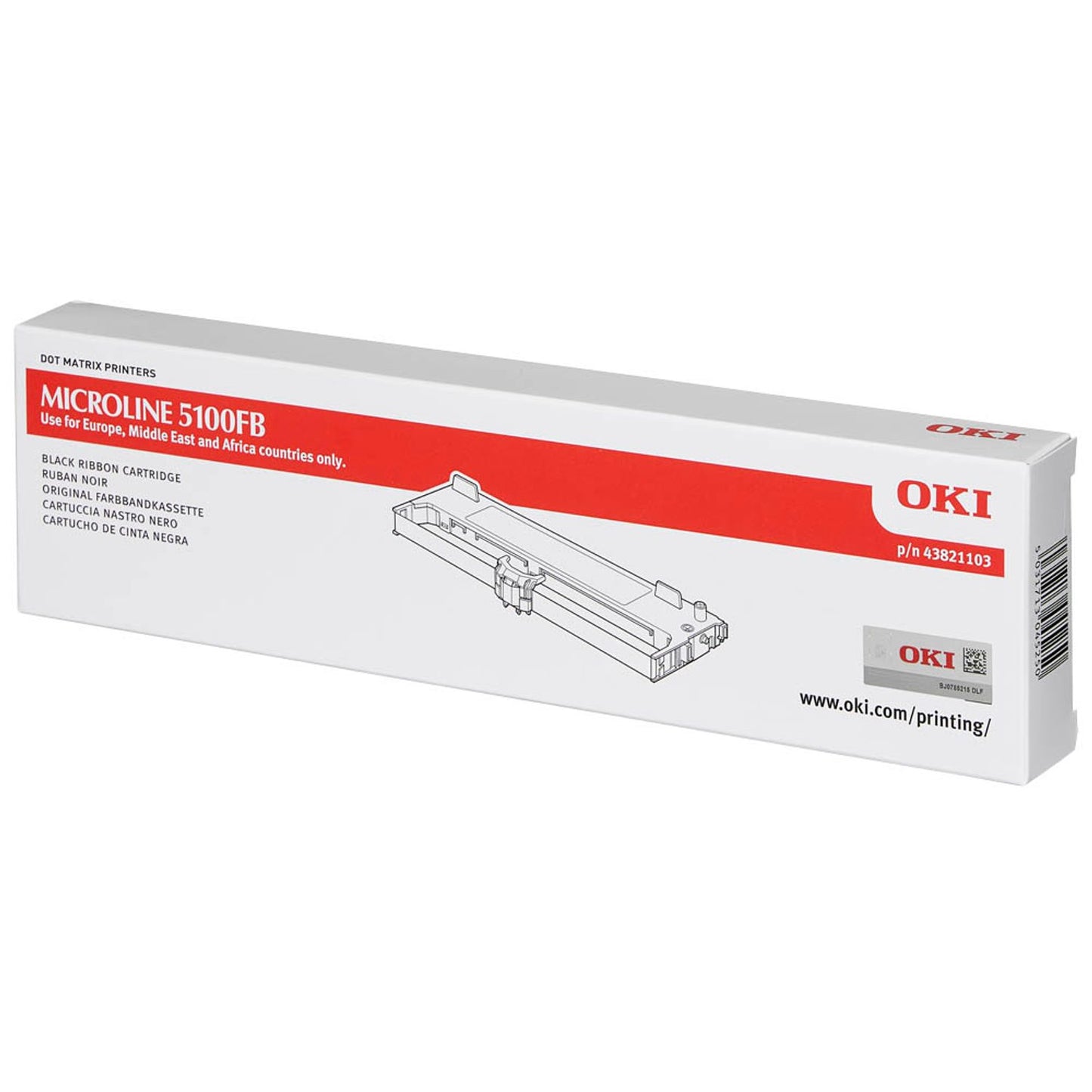 OKI schwarz Farbband | 43821103
