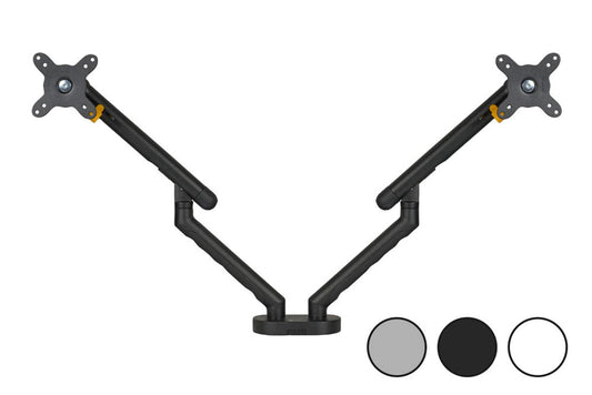 BAKKER ELKHUIZEN Monitor-Halterung BE Flexible Dual für 2 Monitore, Tischklemme