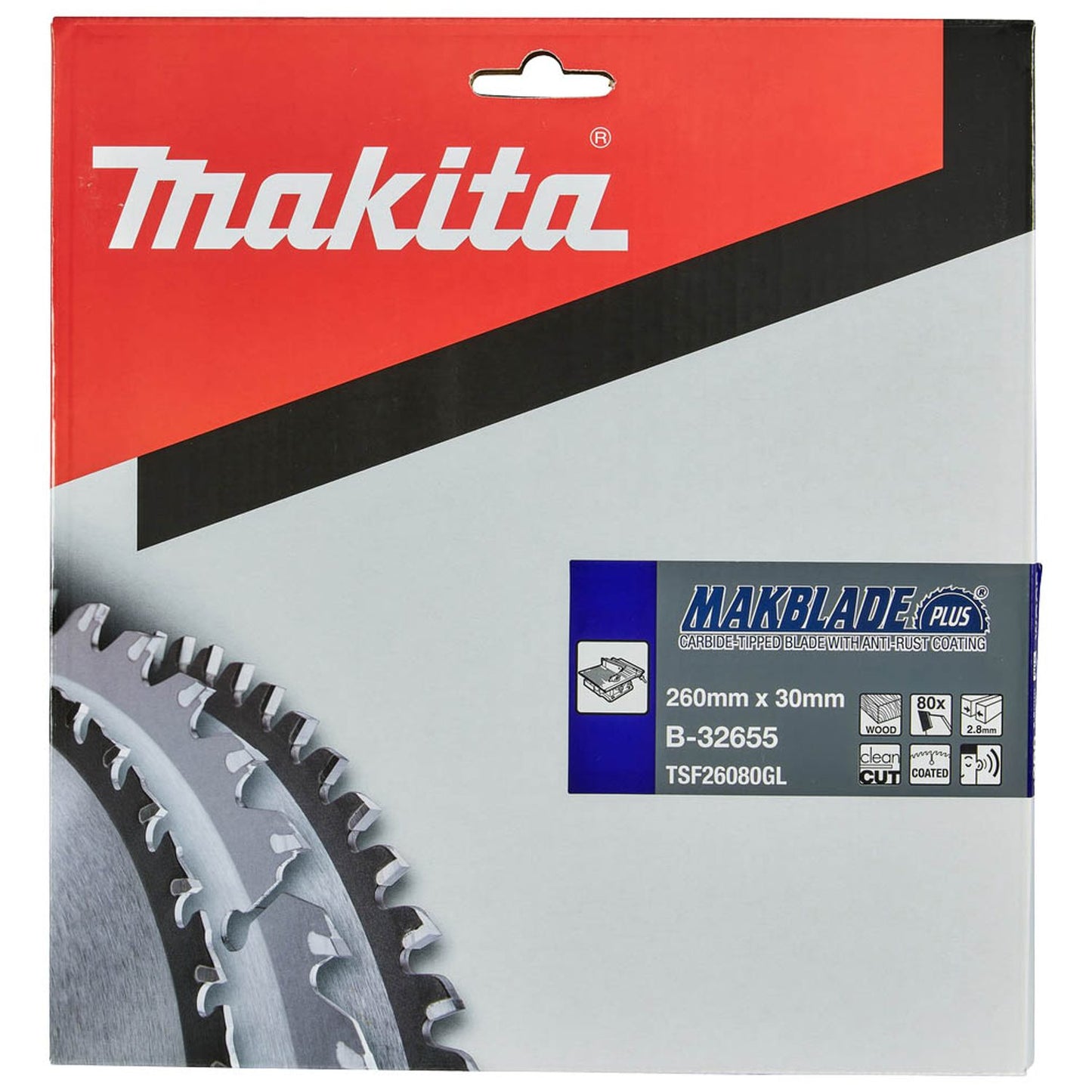 makita MAKBLADE Kreissägeblatt 260,0 mm, 80 Zähne | B-32655
