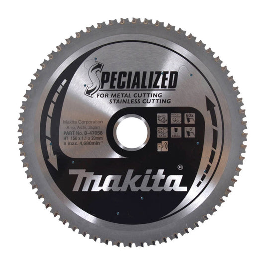 makita SPECIALIZED Kreissägeblatt 150,0 mm, 60 Zähne | B-47058