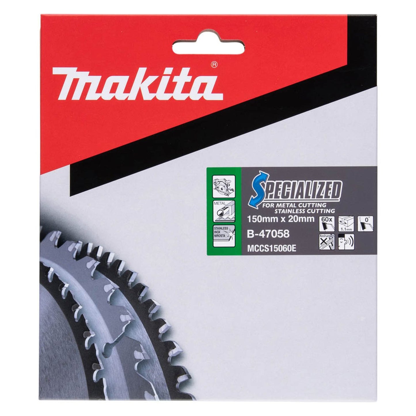 makita SPECIALIZED Kreissägeblatt 150,0 mm, 60 Zähne | B-47058