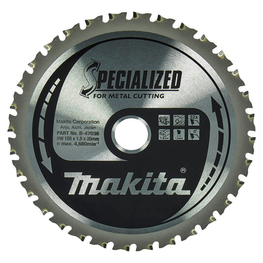 makita SPECIALIZED Kreissägeblatt 150,0 mm, 32 Zähne | B-47036
