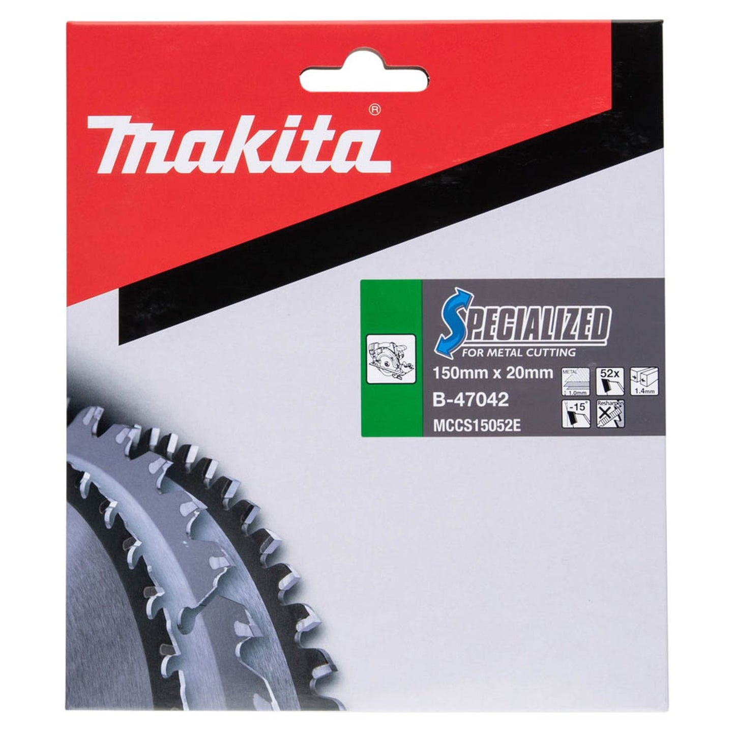 makita SPECIALIZED Kreissägeblatt 150,0 mm, 52 Zähne | B-47042