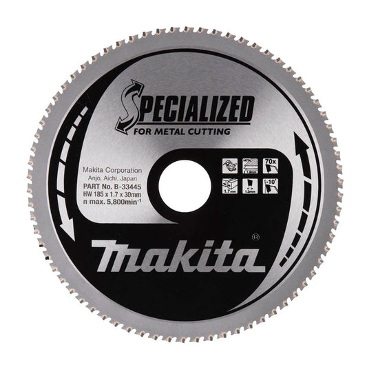 makita SPECIALIZED Kreissägeblatt 185,0 mm, 70 Zähne | B-33445