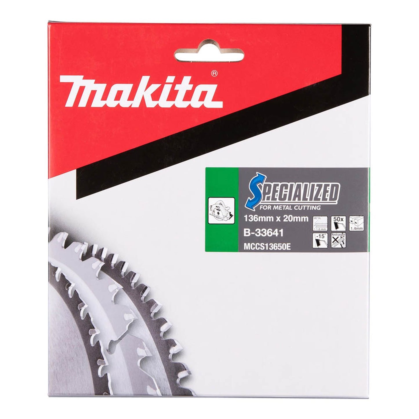 makita SPECIALIZED Kreissägeblatt 136,0 mm, 50 Zähne | B-33641